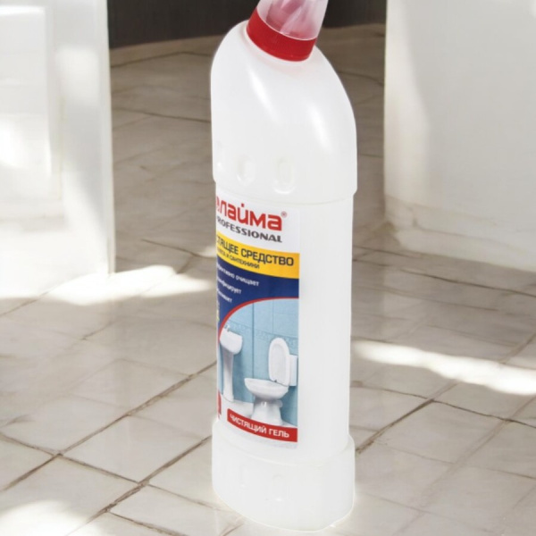 Средство - гель для уборки туалета 1 л. ЛАЙМА PROFESSIONAL, с отбеливающим эффектом